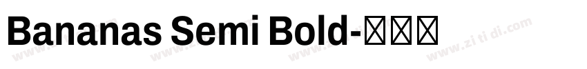 Bananas Semi Bold字体转换